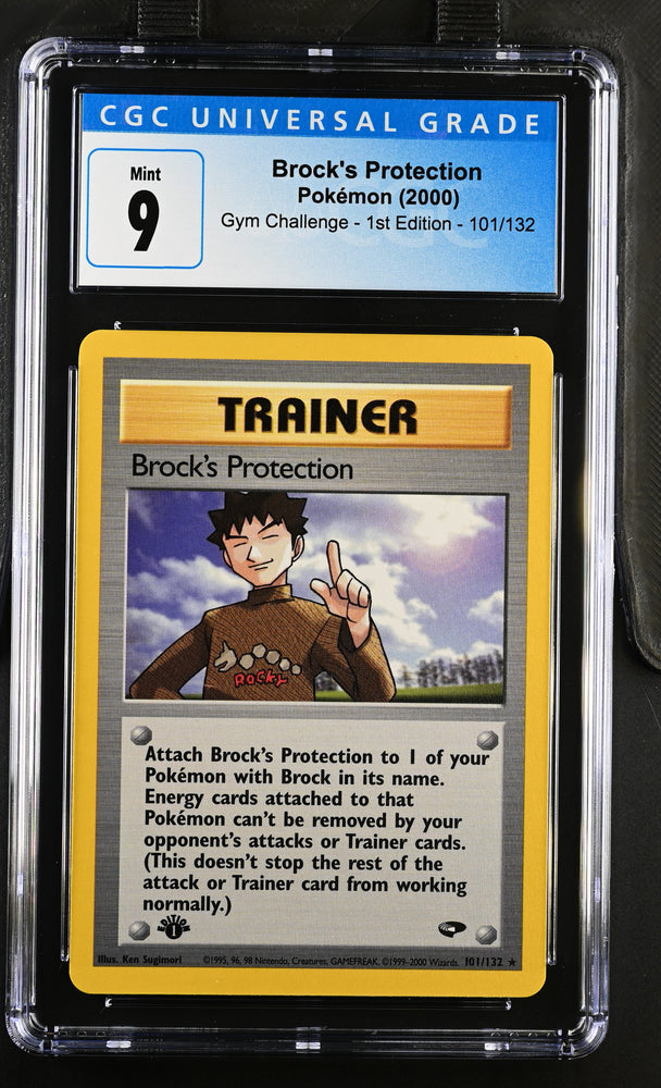 Pokemon Brock's Protection Gym Challenge - 1st Ed. 101/132 CGC Mint 9