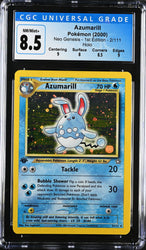 Pokemon 1st Edition Neo Genesis Azumarill 2/111 - CGC 8.5 NM-MT+ w/ Sub-Grades