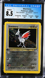 Pokemon 1st Edition Neo Genesis Skarmory Holo Swirl 13/111 - CGC 8.5 NM-MT+ w/ Sub-Grades