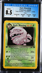 Pokemon 1st Edition Team Rocket Dark Weezing 14/88 - CGC 8.5 NM/MT+