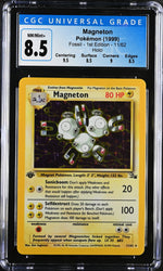 CGC 8.5 NM/MT+ - 1999 Fossil Magneton 11/62 1ST EDITION HOLO