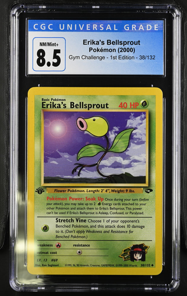 Pokemon Erika's Bellsprout Gym Challenge - 1st Ed. 38/132 CGC Nm/mint+ 8.5