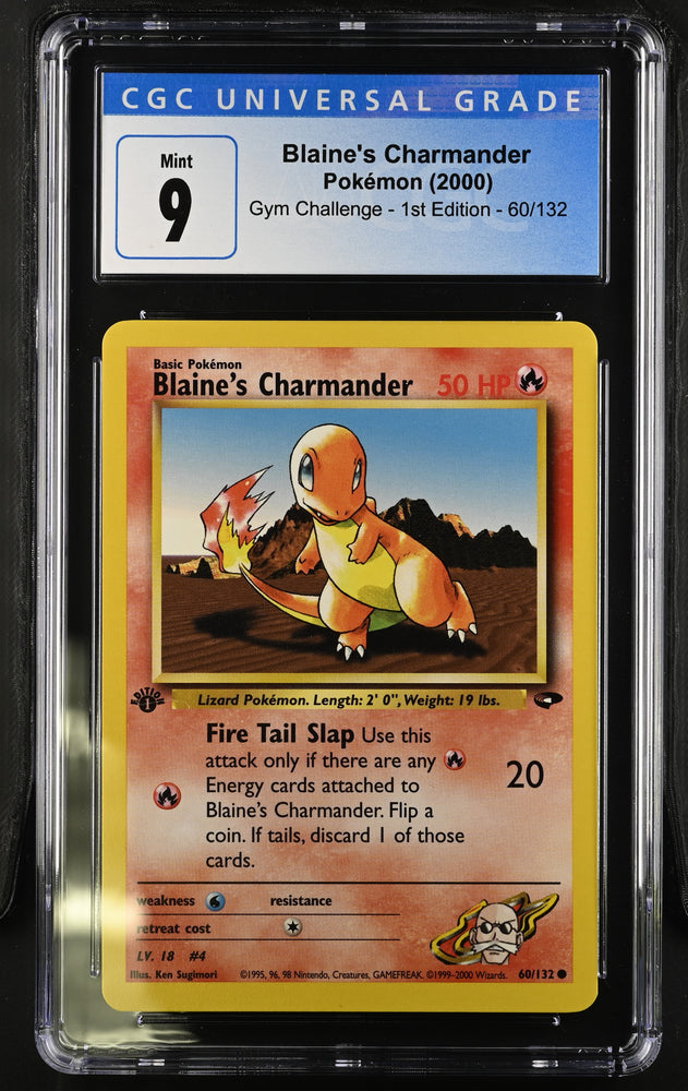 Pokemon Blaine's Charmander Gym Challenge - 1st Ed. 60/132 CGC Mint 9
