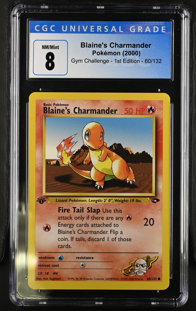 Pokemon Blaine's Charmander Gym Challenge - 1st Ed. 60/132 CGC Nm/mint 8