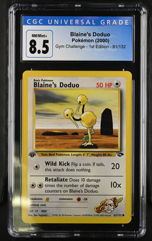 Pokemon Blaine's Doduo Gym Challenge - 1st Ed. 61/132 CGC Nm/mint+ 8.5