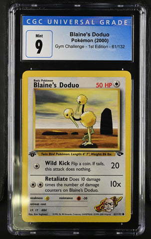 Pokemon Blaine's Doduo Gym Challenge - 1st Ed. 61/132 CGC Mint 9