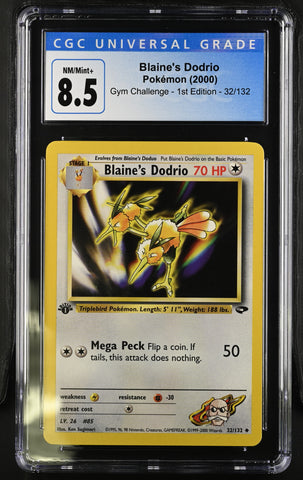 Pokemon Blaine's Dodrio Gym Challenge - 1st Ed. 32/132 CGC Nm/mint+ 8.5