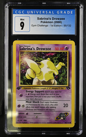 Pokemon Sabrina's Drowzee Gym Challenge - 1st Ed. 95/132 CGC Mint 9