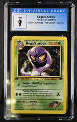 Pokemon Koga's Arbok Gym Challenge - 1st Ed. 25/132 CGC Mint 9