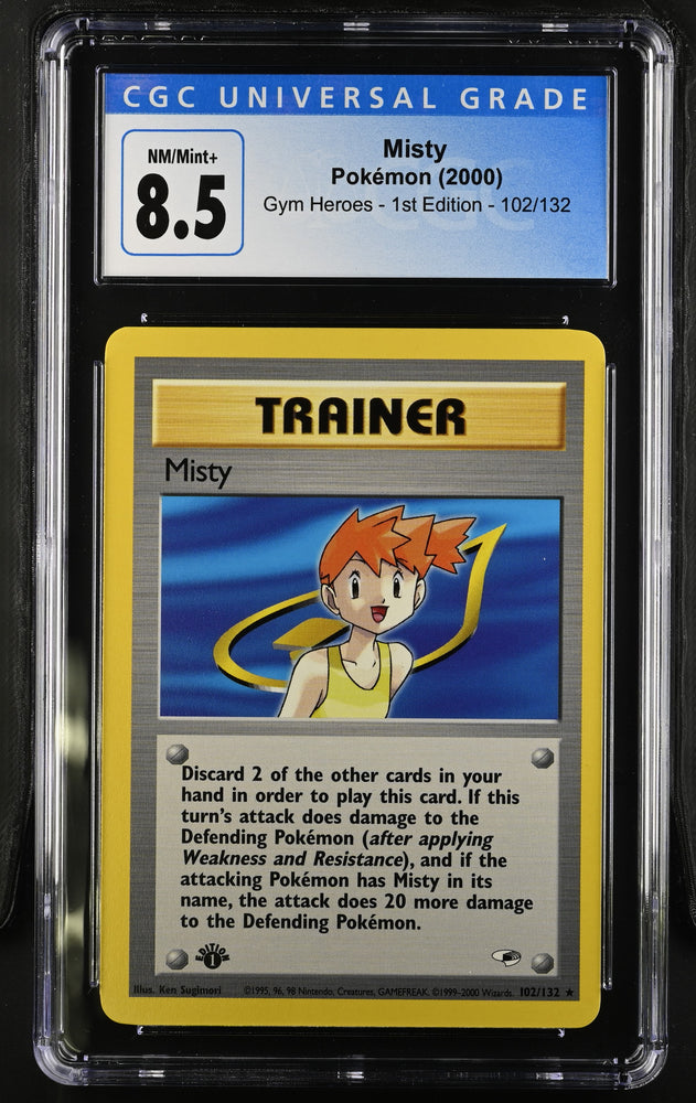 Pokemon Misty Gym Heroes - 1st Ed. 102/132 CGC Nm/mint+ 8.5