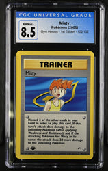 Pokemon Misty Gym Heroes - 1st Ed. 102/132 CGC Nm/mint+ 8.5