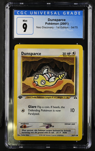 Pokemon Dunsparce Neo Discovery - 1st Ed. 54/75 CGC Mint 9