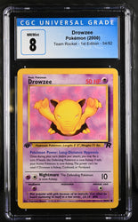 Pokemon Drowzee Team Rocket - 1st Ed. 54/82 CGC Nm/mint 8
