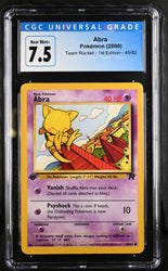 Pokemon Abra Team Rocket - 1st Ed. 49/82 CGC Near Mint+ 7.5