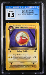 Pokemon Dark Electrode Team Rocket - 1st Ed. 34/82 CGC Nm/mint+ 8.5