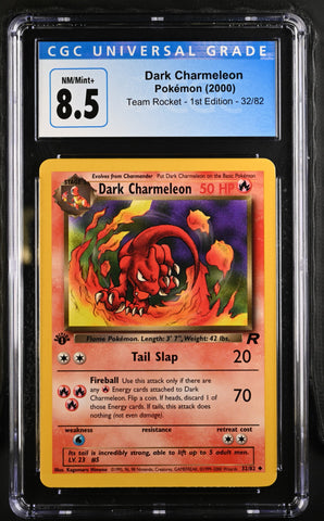 Pokemon Dark Charmeleon Team Rocket - 1st Ed. 32/82 CGC Nm/mint+ 8.5