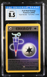 Pokemon Full Heal Energy Team Rocket - 1st Ed. 81/82 CGC Nm/mint+ 8.5