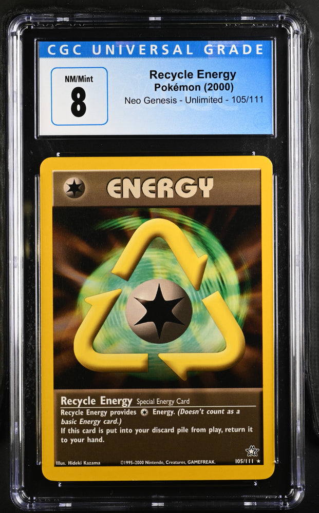 Pokemon Recycle Energy Neo Genesis 105/111 CGC Nm/mint 8