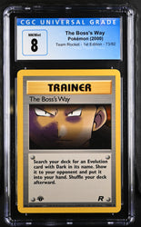 Pokemon The Boss's Way Team Rocket - 1st Ed. 73/82 CGC Nm/mint 8