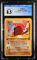 Pokemon Diglett Team Rocket - 1st Ed. 52/82 CGC Nm/mint+ 8.5