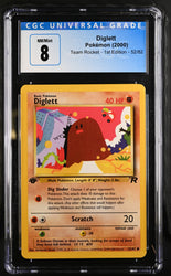 Pokemon Diglett Team Rocket - 1st Ed. 52/82 CGC Nm/mint 8