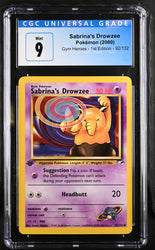 Pokemon Sabrina's Drowzee Gym Heroes - 1st Ed. 92/132 CGC Mint 9