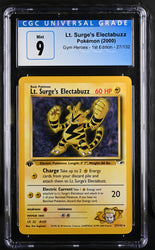 Pokemon Lt. Surge's Electabuzz Gym Heroes - 1st Ed. 27/132 CGC Mint 9