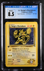 Pokemon Lt. Surge's Electabuzz Gym Heroes - 1st Ed. 27/132 CGC Nm/mint+ 8.5