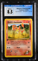Pokemon Blaine's Charmander Gym Heroes - 1st Ed. 61/132 CGC Nm/mint+ 8.5