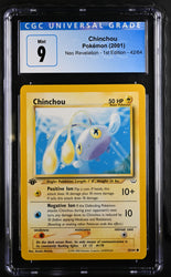 Pokemon Chinchou Neo Revelation - 1st Ed. 42/64 CGC Mint 9