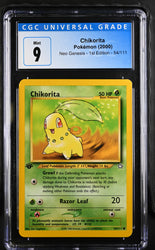 Pokemon Chikorita Neo Genesis - 1st Ed. 54/111 CGC Mint 9