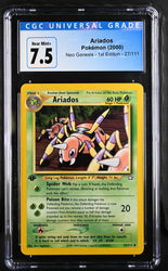 Pokemon Ariados Neo Genesis - 1st Ed. 27/111 CGC Near Mint+ 7.5