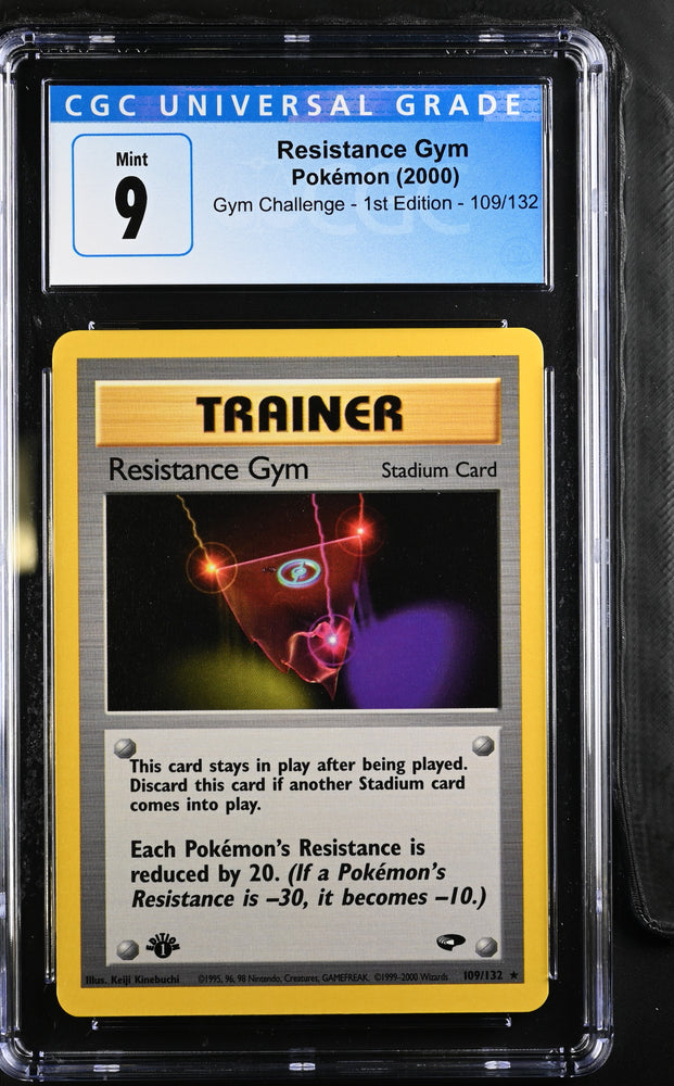 Pokemon Resistance Gym Gym Challenge - 1st Ed. 109/132 CGC Mint 9