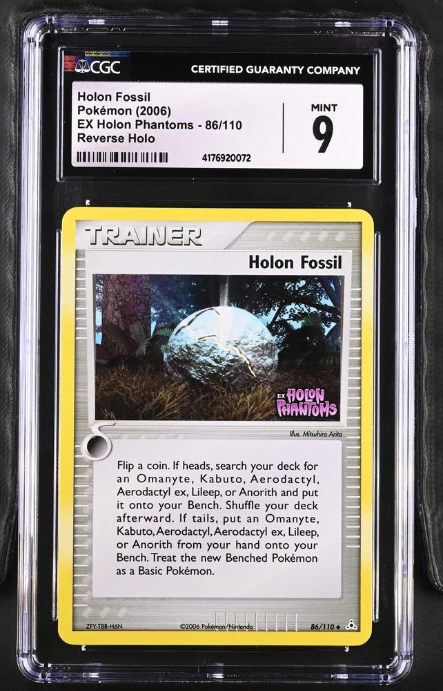 Pokemon Holon Fossil Reverse Holo 🔥POP 2🔥 2006 EX Holon Phantoms 86/110 CGC Mint 9 Pokemon Card