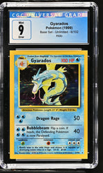 Pokemon Gyarados Holo Rare Square Cut Error Base Set 6/102