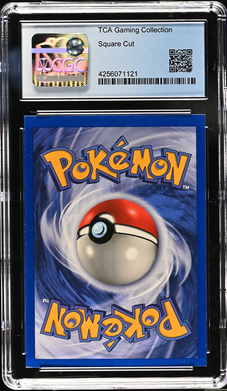 CGC 8.5 - 1999 Base Set Mewtwo 10/102 ERROR Square Cut HOLO Base Set Pokemon Card