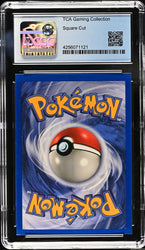 CGC 8.5 - 1999 Base Set Mewtwo 10/102 ERROR Square Cut HOLO Base Set Pokemon Card