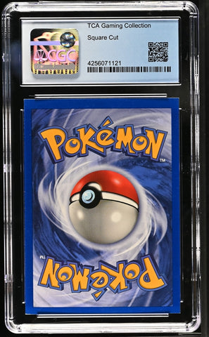 CGC 8.5 - 1999 Base Set Mewtwo 10/102 ERROR Square Cut HOLO Base Set Pokemon Card