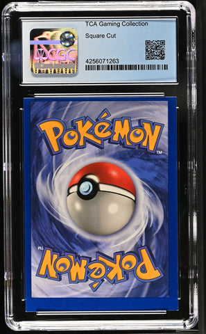 CGC 8.5 - 1999 Base Set Mewtwo 10/102 O/C ERROR Square Cut HOLO Base Set Pokemon Card