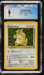 Pokemon Kangaskhan Holo Rare Square Cut Error Jungle 5/64 CGC Mint 9