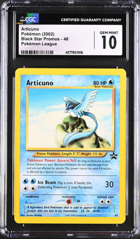 CGC 10 - 2002 WOTC Black Star Promo Articuno # 48 Pokemon Card