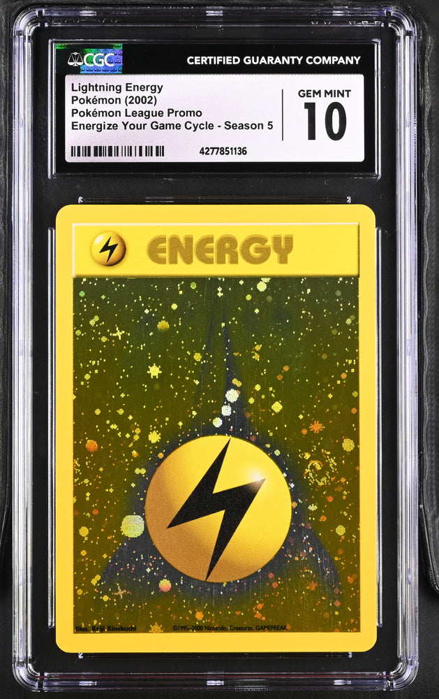 Lightning Energy Pokemon League Promo Energize Your Game Cycle CGC 10
