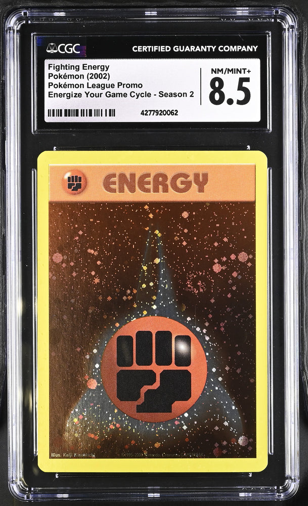 Pokemon Fighting Energy Energize Your Game Cycle Season 2 CGC NM/Mint+ 8.5