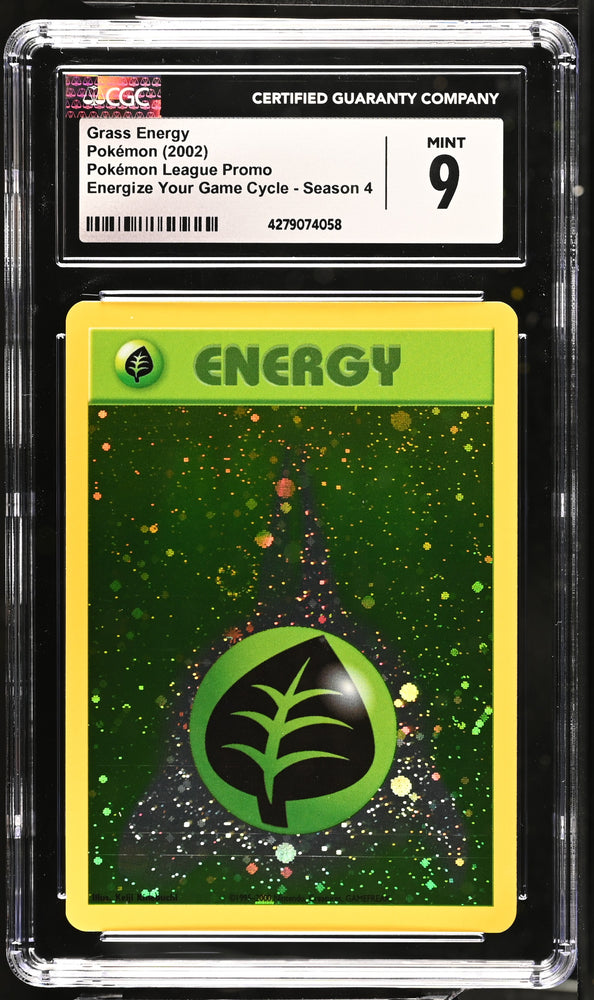 Pokemon Grass Energy Energize Your Game Cycle Season 4 CGC Mint 9
