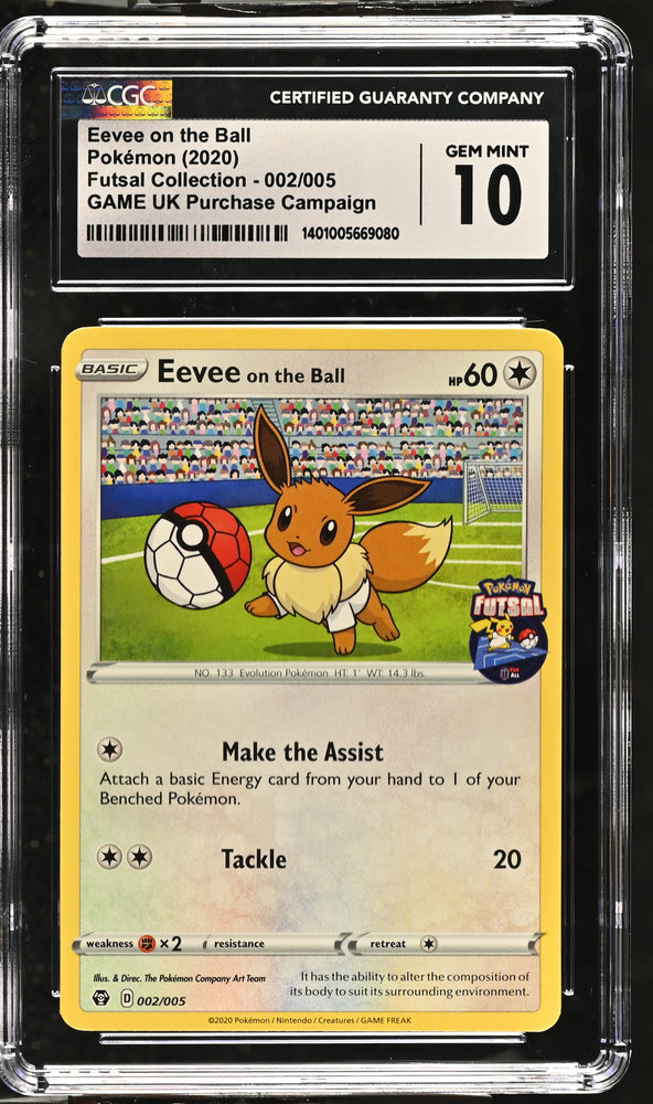 Pokemon Eevee On The Ball Game UK Purchase Campaign 002/005 CGC Gem Mint 10