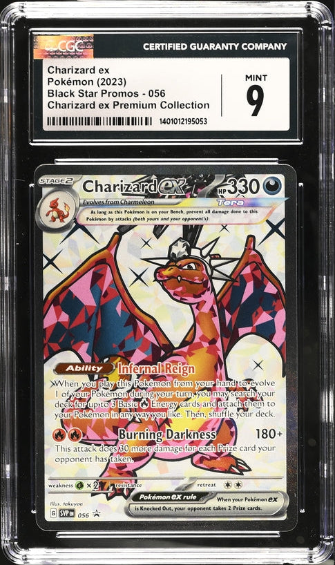 CGC 9 - 2023 Charizard ex SVP056 Premium Collection HOLO PROMO Pokemon Card