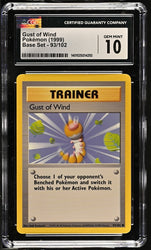 CGC 10 - 1999 Base Set 93/102 Gust of Wind Pokemon Card