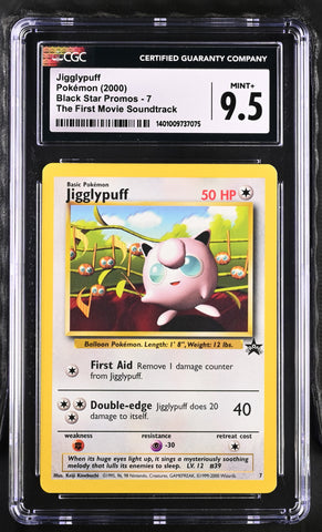 Pokemon Jigglypuff The First Movie Promo 2000 WOTC Promo 7 CGC Mint+ 9.5