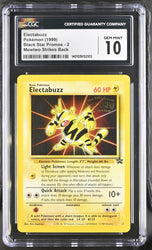 CGC 10 - 1999 WOTC Black Star PROMO Electabuzz # 2 WB Movie Pokemon Card