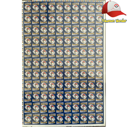 Wizards of the Coast 2000 Chinese Pokémon Base Set 1st Edition Machamp Holo Uncut Sheet